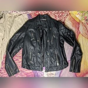 Vegan leather jacket NWOT